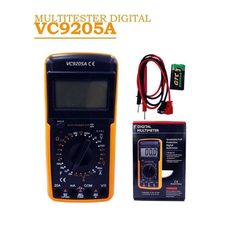 MULTITESTER DIGITAL VC9205A