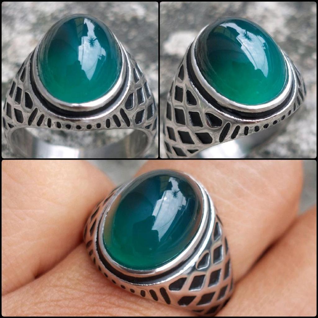 Bacan Doko Gulau Asli Kristal Serat Halus Batu Akik Istimewa Natural Original