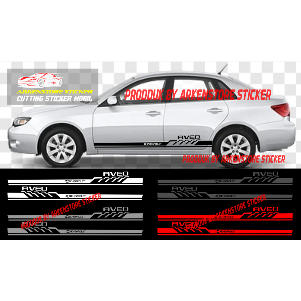 Promo sticker mobil aveo cutting sticker stiker mobil chevrolet aveo stiker aveo