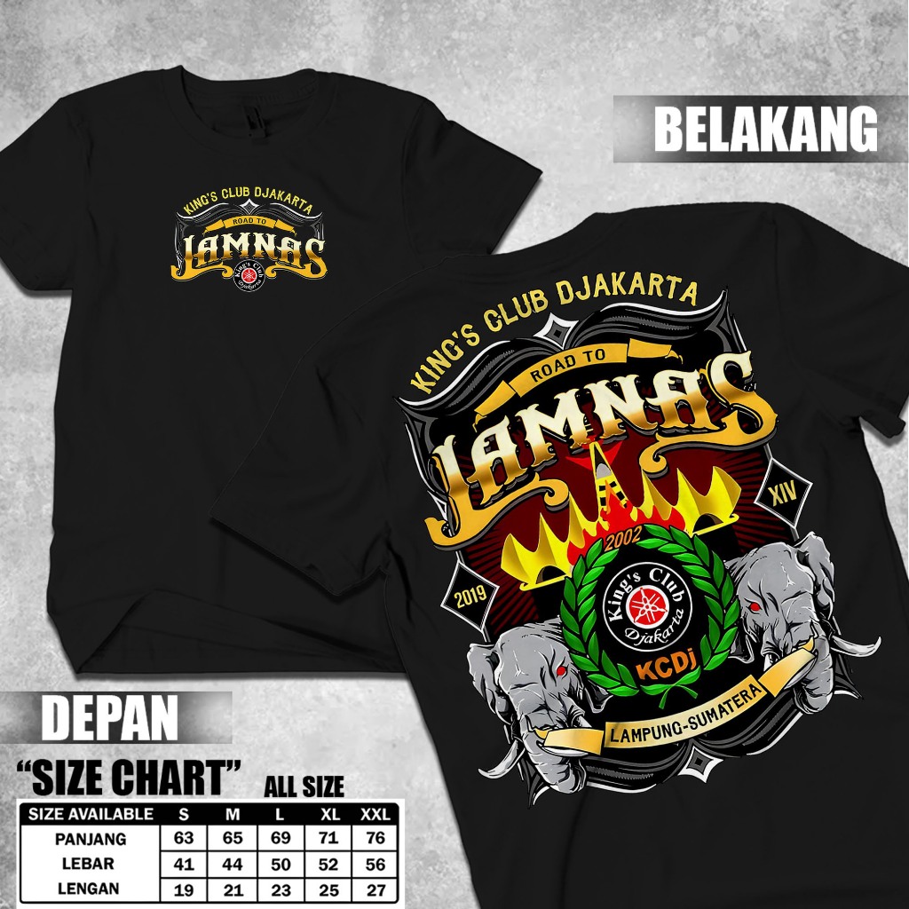 ASIFASHION23 - Kaos Baju Rx-King Club Djakarta / Jamnas Lampung - Sumatera / Rx King / YRKI / Tshirt