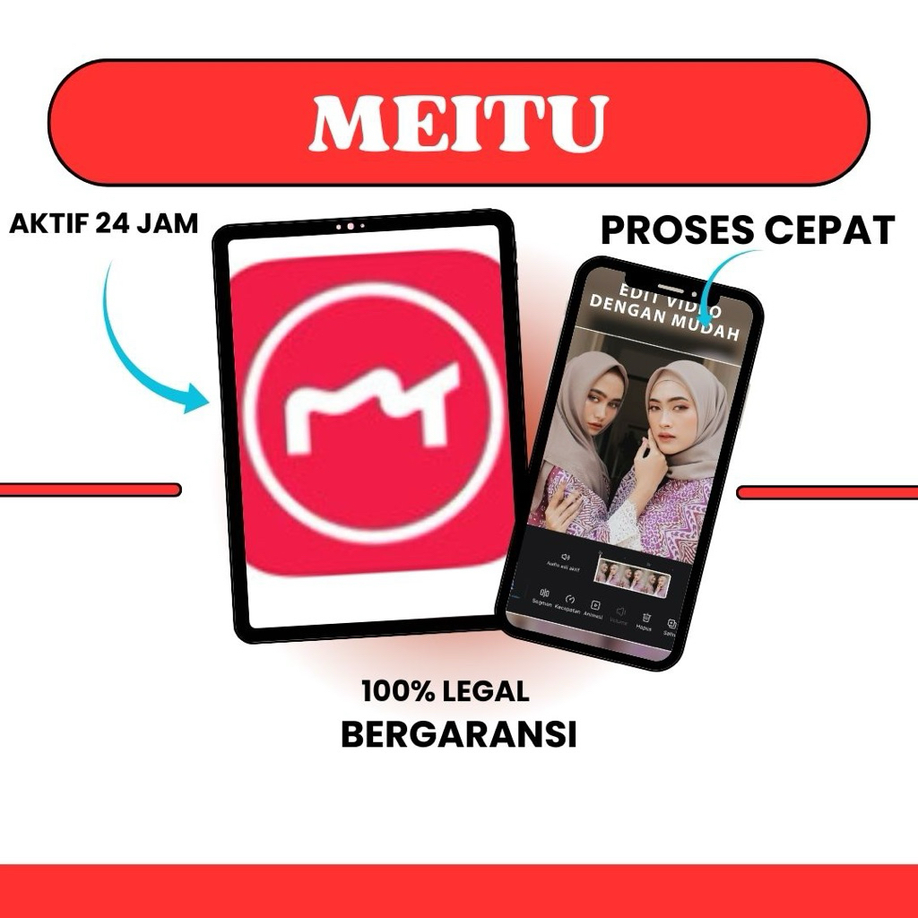 MEITU PREMIUM 1 BULAN SUPORT iOS ANDROID