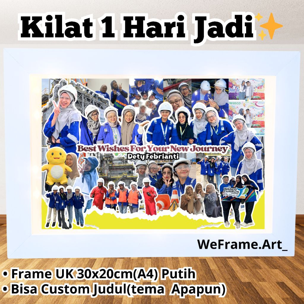 kado perpisahan / frame farewell / kado kenang kenangan / hadiah resign