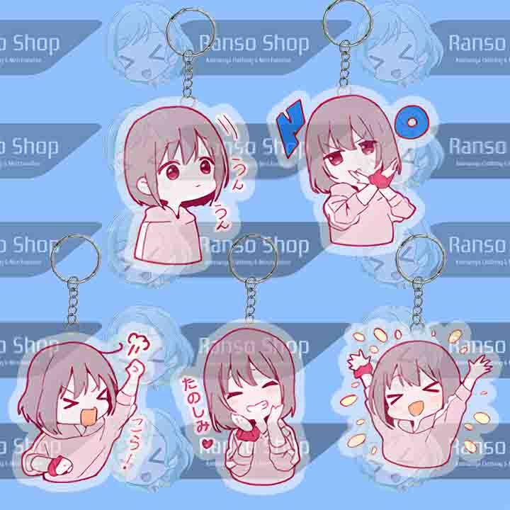 Keychain Tuyu Goodbye to Rock You UV 2 Sisi Laser Cutting Premium Pinggiran Bening Akrilik / Ganci T