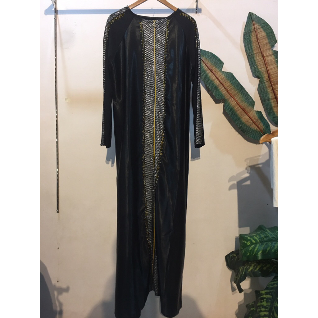 gamis abaya hitam manik2 berlian cantikk