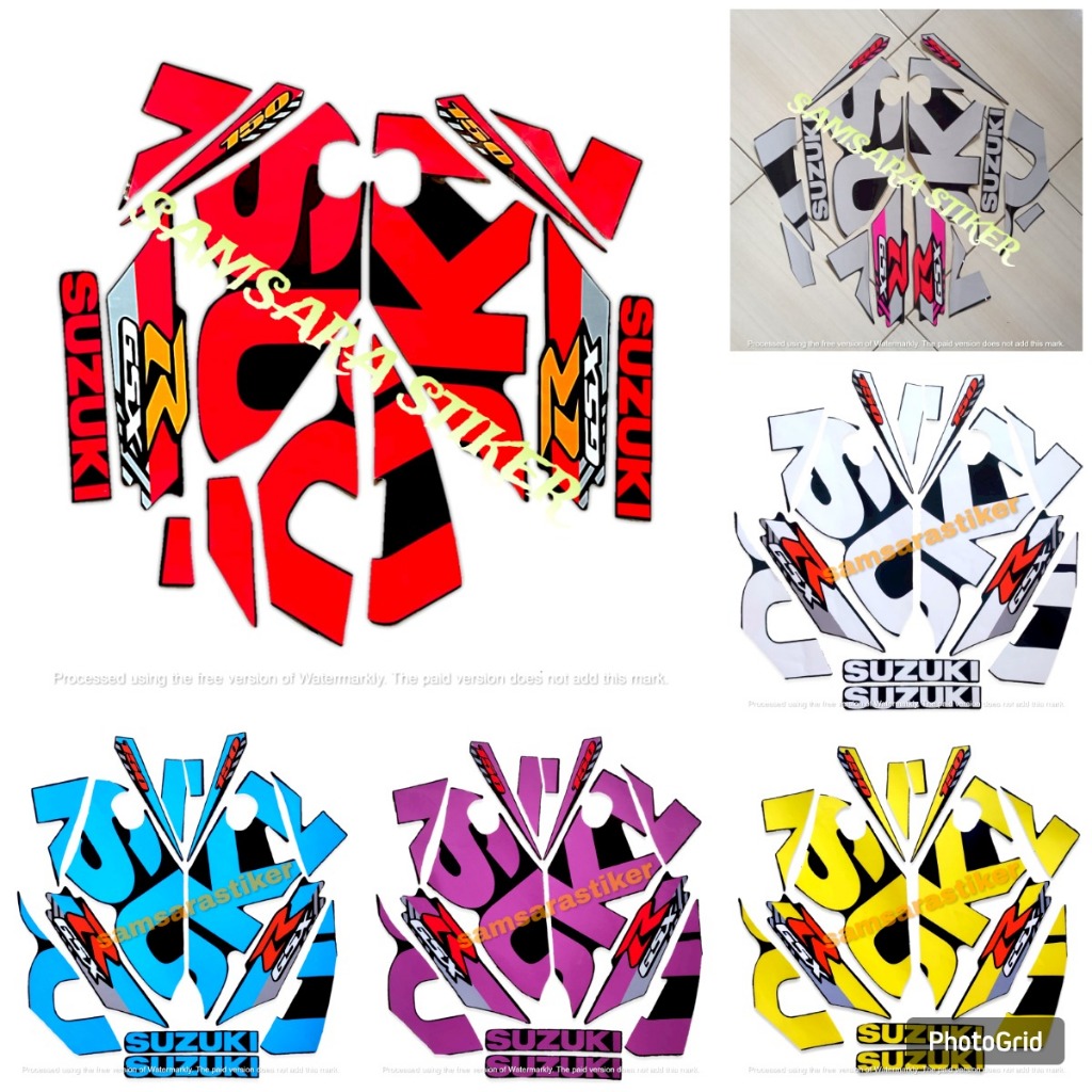 STICKER STRIPING LIS BODY STANDAR MOTOR SUZUKI GSX 150r 2016 VARIASI STANDAR 1SET