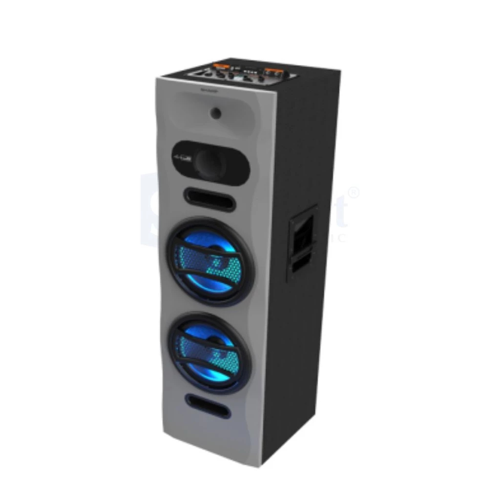 Sharp CBOX‑PROX22UBB PRO Speaker Aktif Bluetooth 120W TWS Mic Echo Bluetooth USB FM BATAM