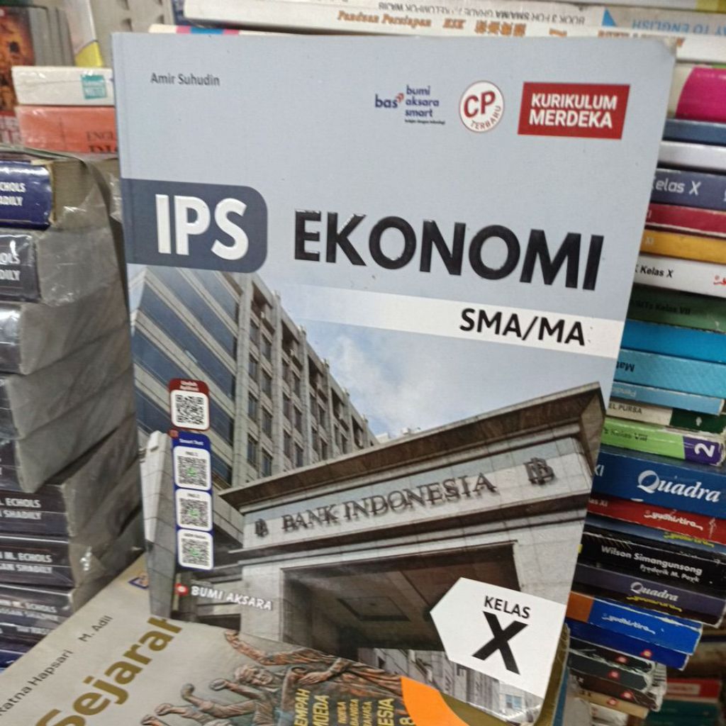 IPS Ekonomi untuk SMA kelas 10 kurikulum merdeka Bumi Aksara original bekas