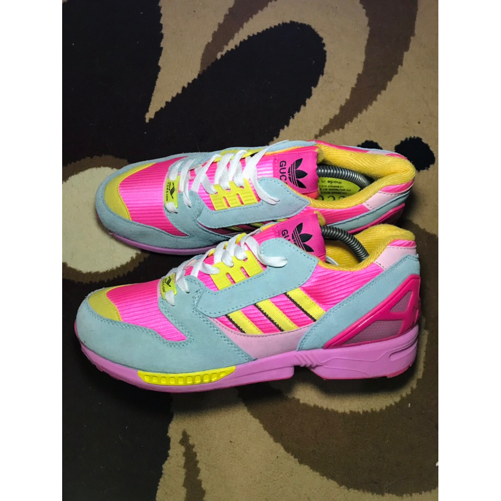 Sepatu second Gucci x Adidas ZX8000 Leather pink (Size 44)