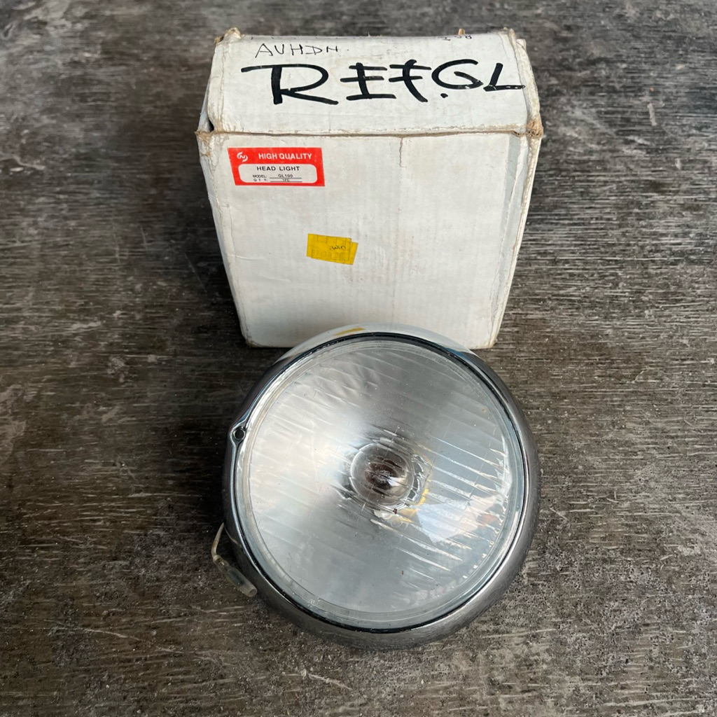 reflektor lampu bulat Depan Honda GL100 GL 100 YB100 Nos