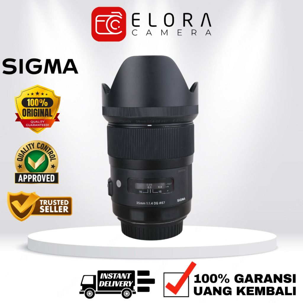 Sigma 35mm F1.4 DG Art For Canon / Lensa Sigma Art 35 mm F 1.4 DG For Canon
