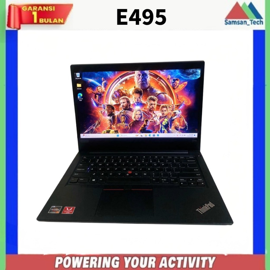 Thinkpad E495 Ryzen7 3700u 8GB 512GB 14 Inch Layar Full HD