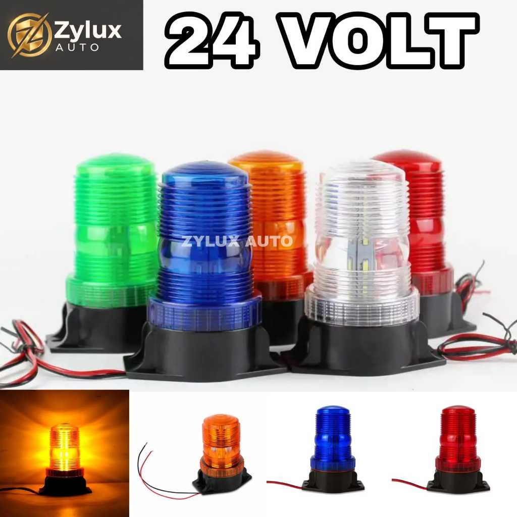 Lampu LED Rotary Mini Rotari Truk Forklift Dump Truck Mobil Bus Strobo Kedip Fuso Canter Tronton Rag
