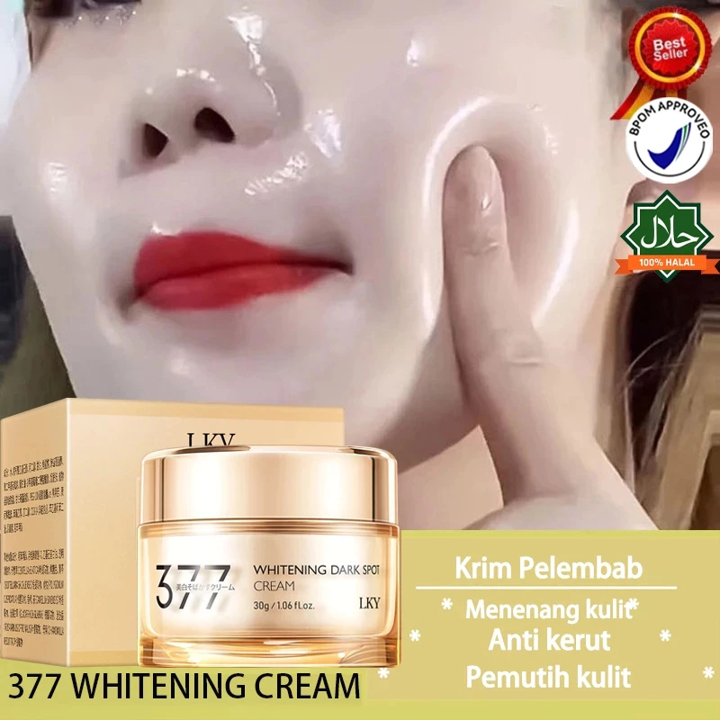 377 Brightening Cream 30g Krim Penghilang Flek Hitam Membandel & Melasma Pemutih Wajah Aman Untuk Ib