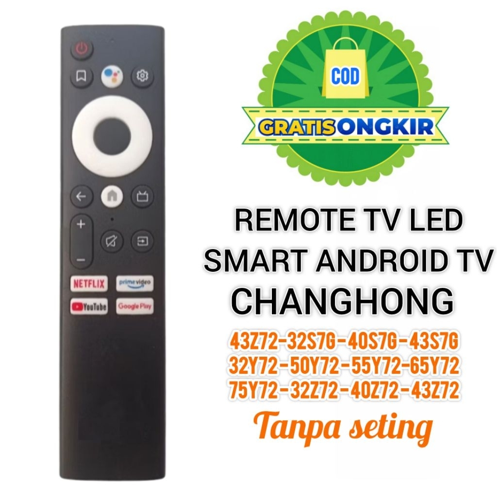 REMOTE TV CHANGHONG SMART TV DIGITAL ANDROID