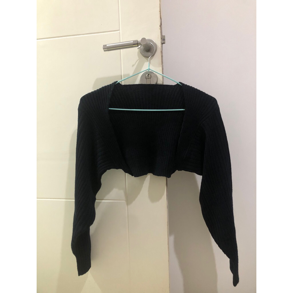 cardigan crop baju blouse kaos lengan panjang wanita