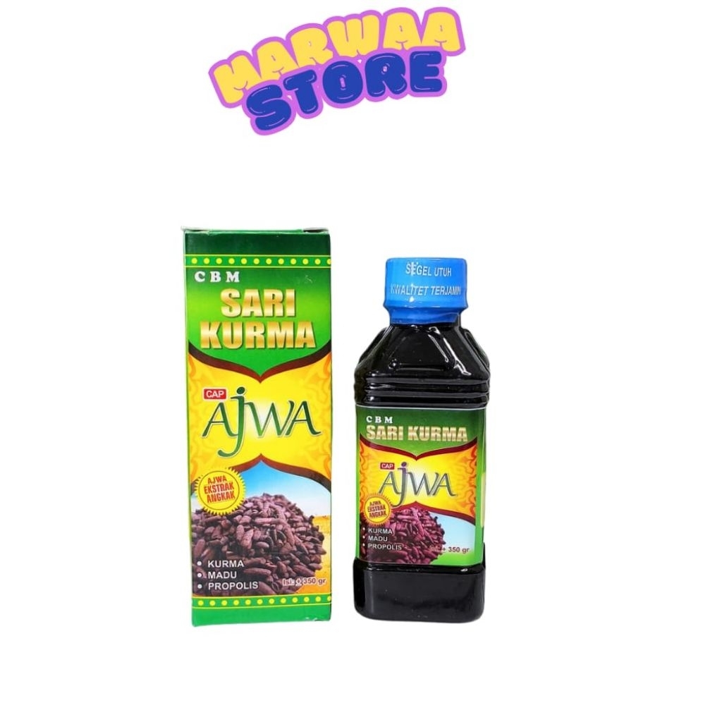 Sari kurma CBM ajwa + angkak 350 gram Marwaa.store
