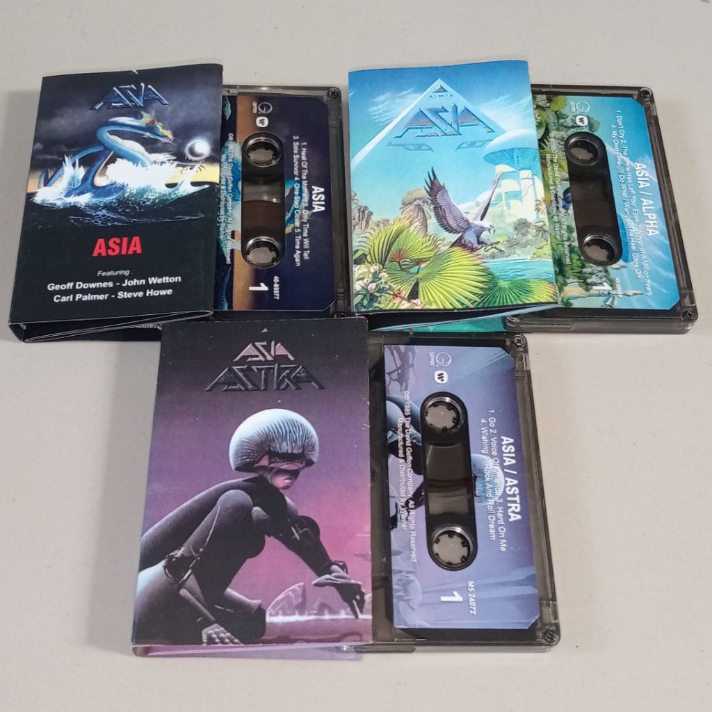 3pcs Kaset Asia - Astra, Alpha & Self Titled (BOOTLEG)