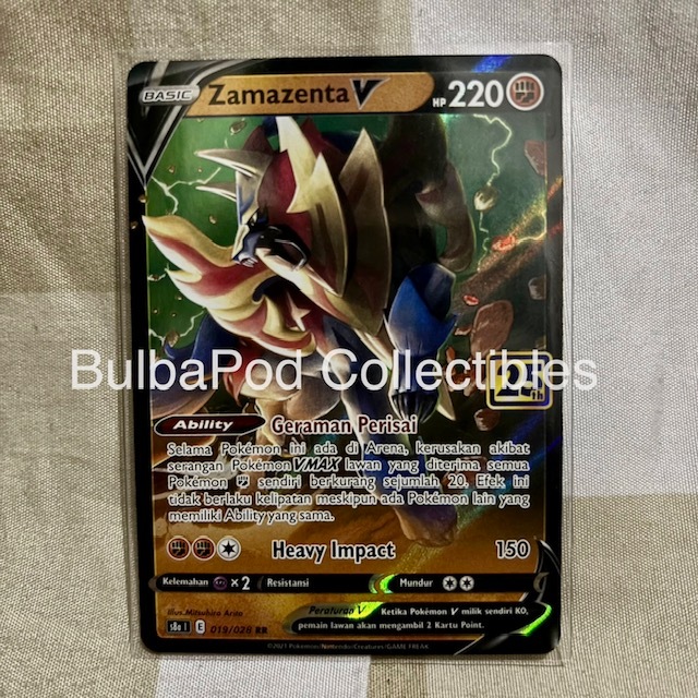 Pokemon TCG Indonesia Zamazenta V s8a 019/028 RR 25th ANNIVERSARY COLLECTION