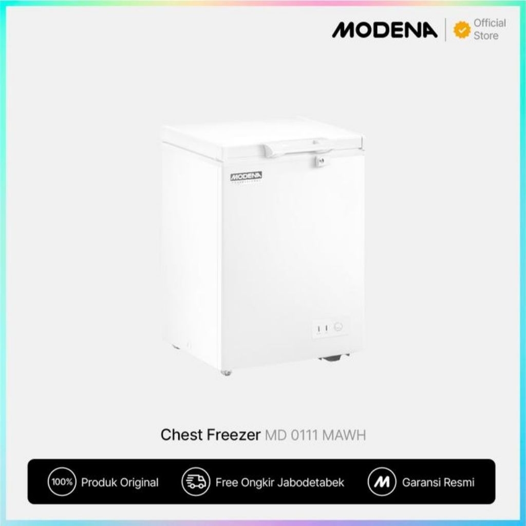 MODENA MD0111MAWH Chest Freezer 100L MD 0111 MAWH Freezer Box