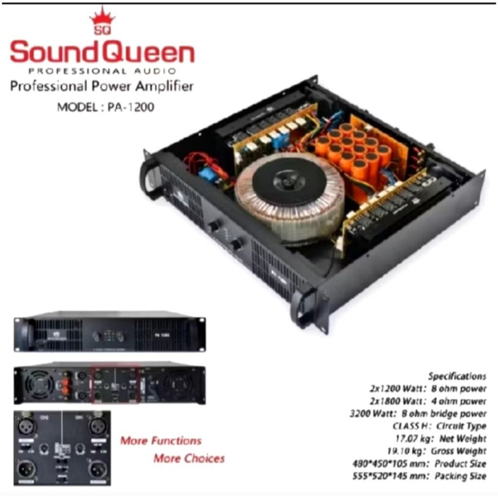POWER AMPLIFIER SOUNDQUEEN PA-1200