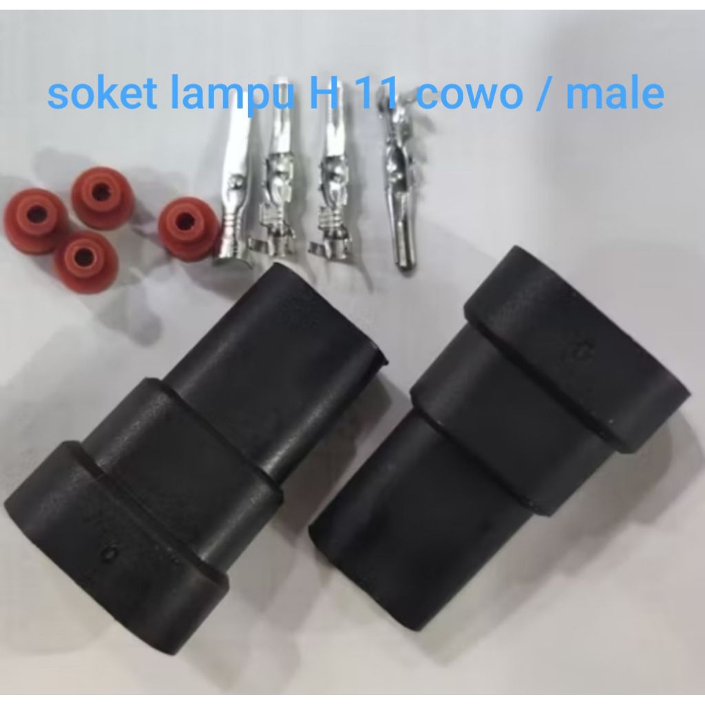 Soket Lampu HB3/HB4 cowo / male