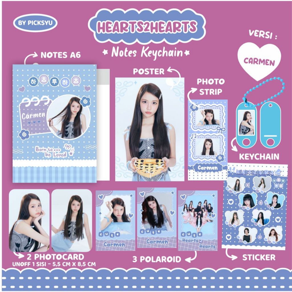 HEARTS2HEARTS - FOCUS VER II BUKU CATATAN  HEARTS2HEARTS II FANKIT HEARTS2HEARTS