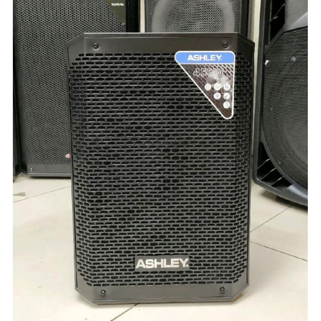 Speaker Portable Ashley ST810 ST 810 Original 8 Inch Gratis Mic Kabel DM Voice