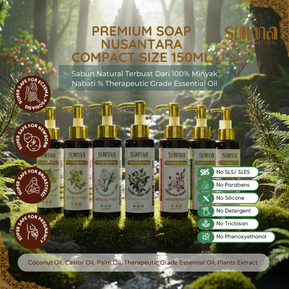 Suma Natural Premium Perfume Soap | Sabun Natural Jerawat Punggung, Eczema, Eksim, Psoriasis, No SLS