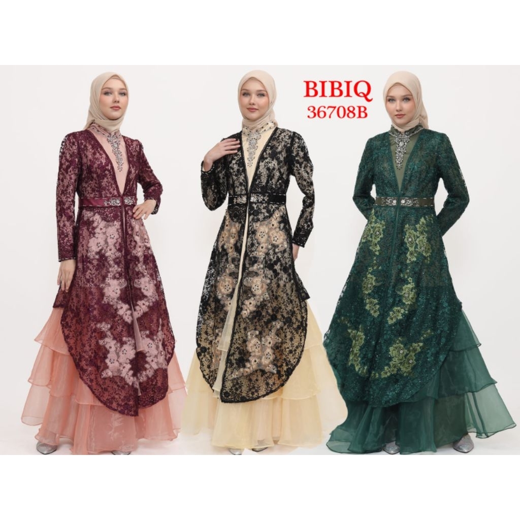 Bibiq 36708/B Gamis Dress Muslim Fashion Muslim