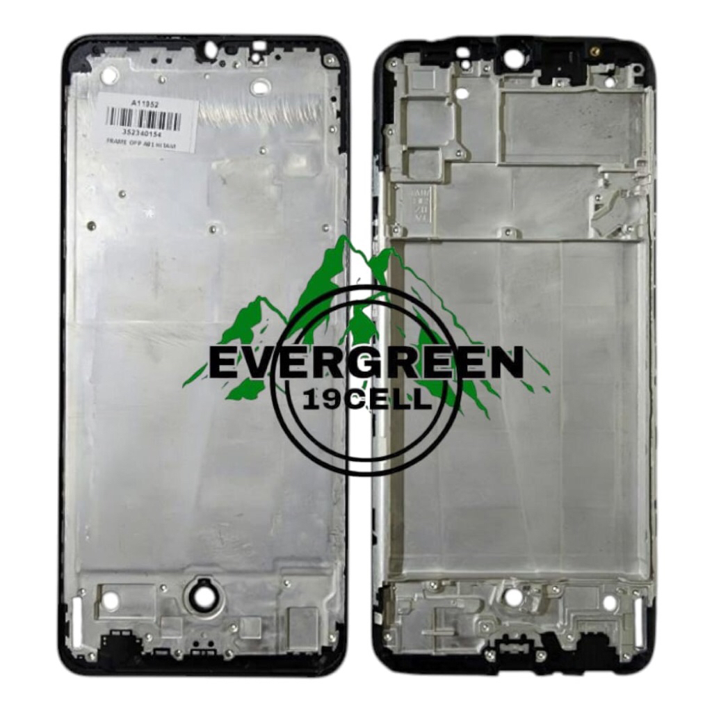 FRAME LCD OPPO A91 ( hitam ) DUDUKAN TATAKAN TULANG TENGAH LCD OPPO A91
