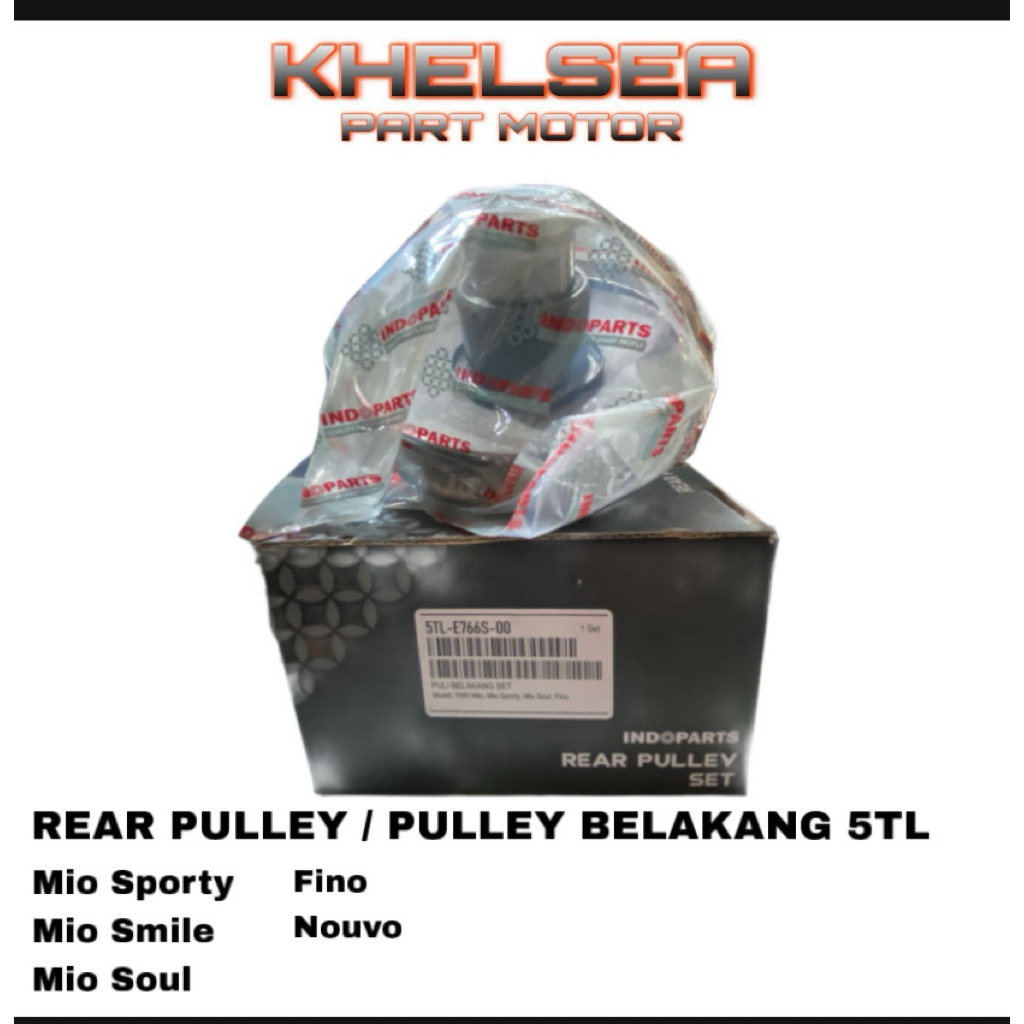 INDOPARTS Rear Pulley / Pulley Belakang 5TL Mio Sporty Mio Smile Mio Soul Fino Nouvo ORIGINAL 100%