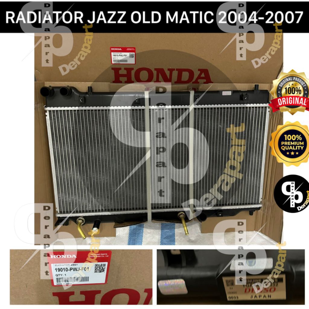 RADIATOR HONDA JAZZ OLD MATIC 2004-2007 ORIGINAL DENSO JAPAN
