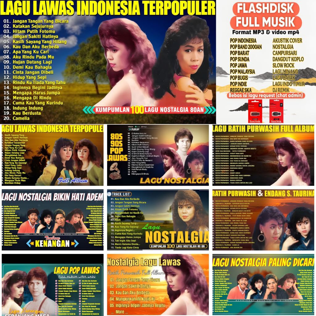 USB MUSIK MP3 LAGU LAWAS NOSTALGIA 80S 90S FULL ALBUM - USB  MUSIK MP3 LAGU POP INDOO NOSTALGIA TERP