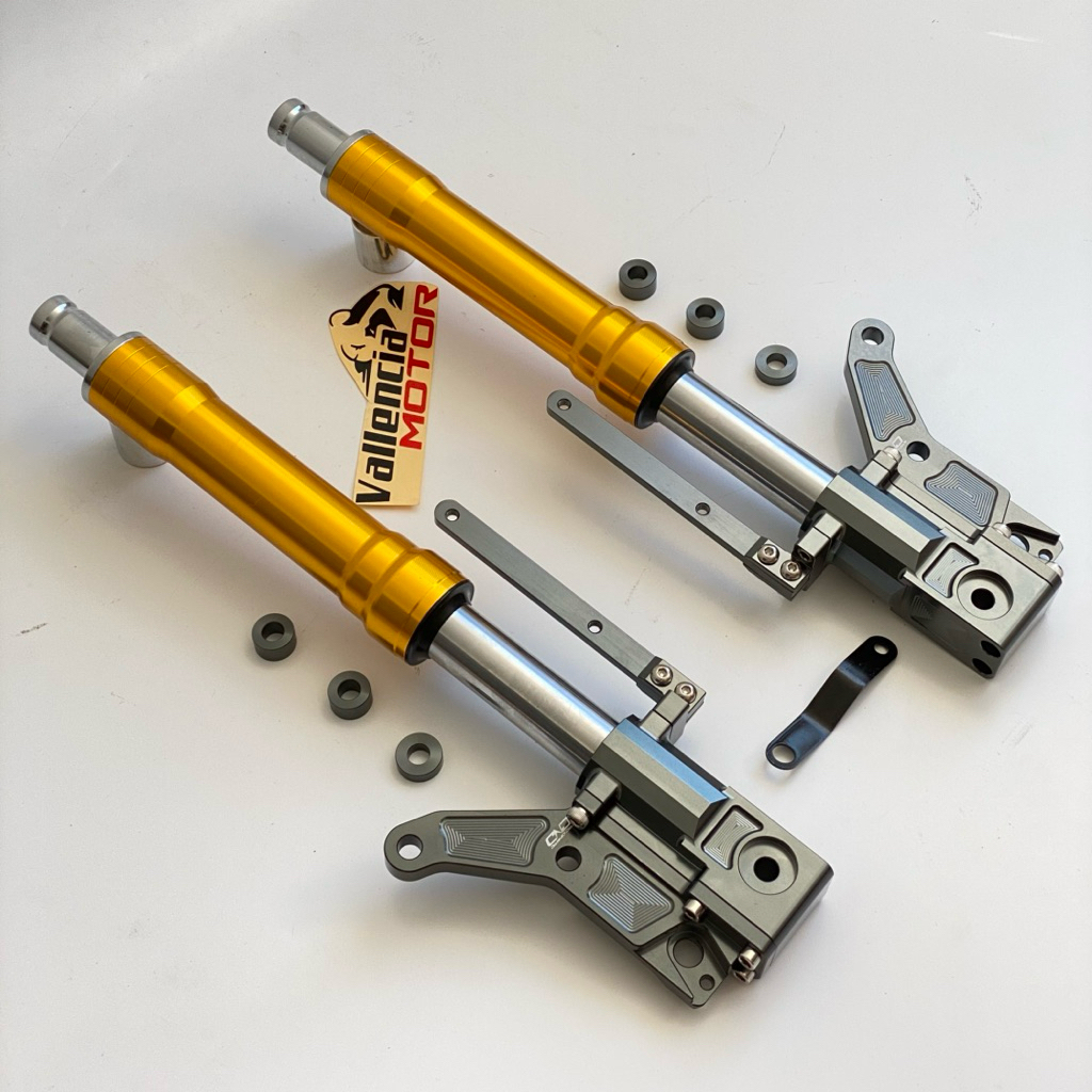 SHOCKBREAKER SHOCK DEPAN AEROX NUI RACING USD AEROX DOUBLE DISC KIRI KANAN BISA CAKRAM