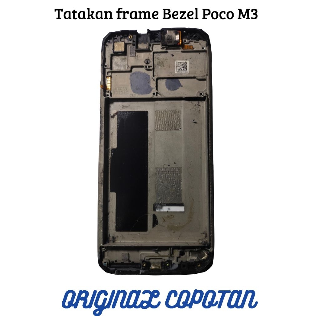 tatakan frame Bazel LCD Poco M3 original copotan