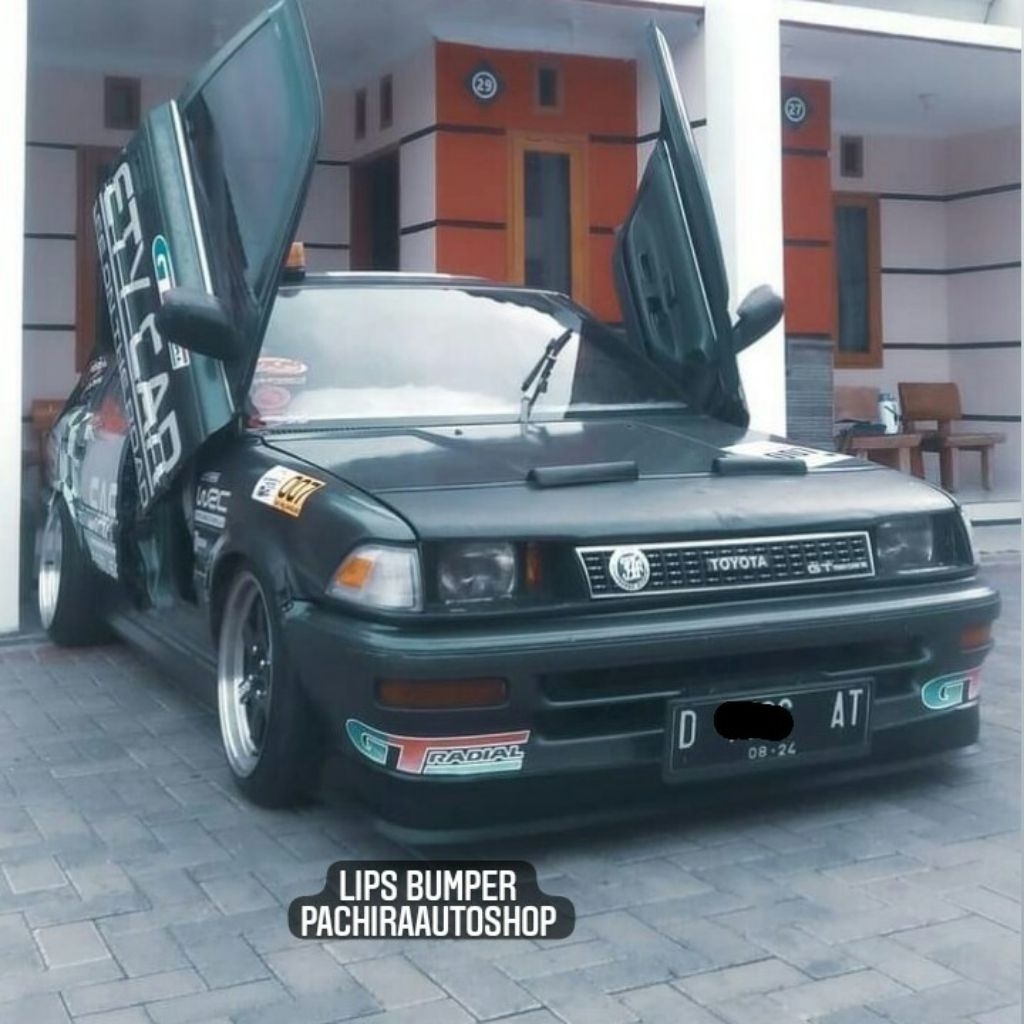 Lips Bumper Lips Bemper Toyota Twincam 10cm 7cm 5cm bentuk L bahan karet