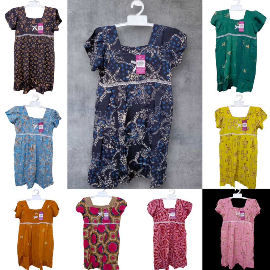 Grosir & ecer daster anak usia 5 - 7 tahun bahan rayon