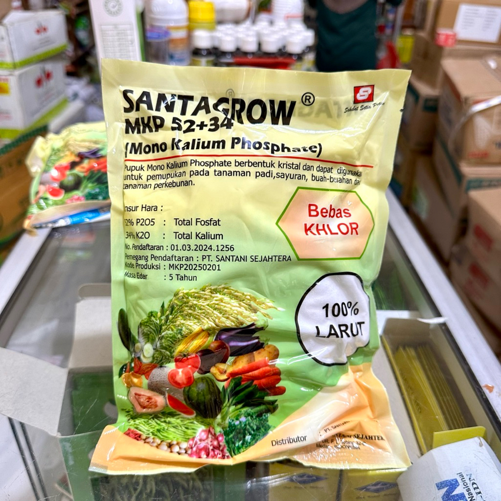 PUPUK SANTAGROW MKP 52+34 Kemasan 1 Kg