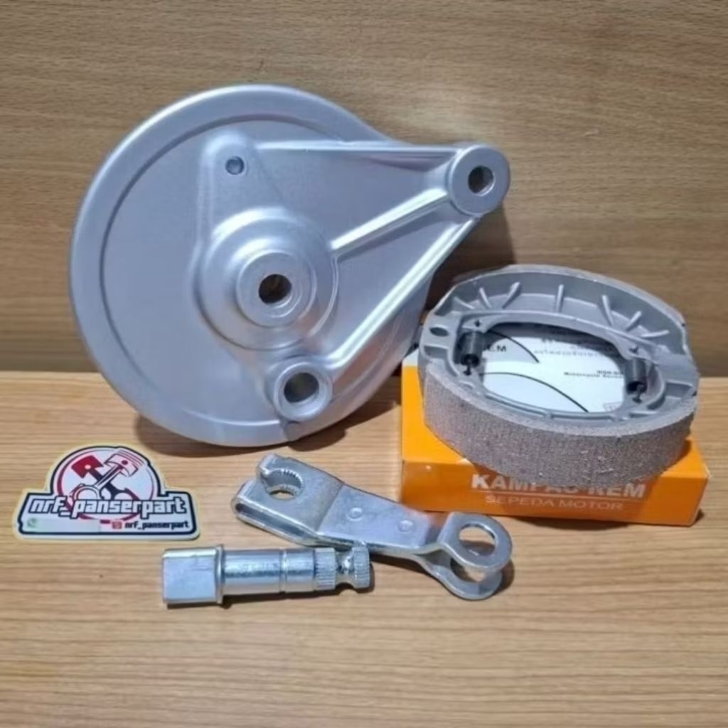 PAKET TUTUP REM GRAND SUPRA X//PANEL REM TROMOL BELAKANG SET KAMPAS REM+AS+PAHA HONDA ASTREA STAR PR