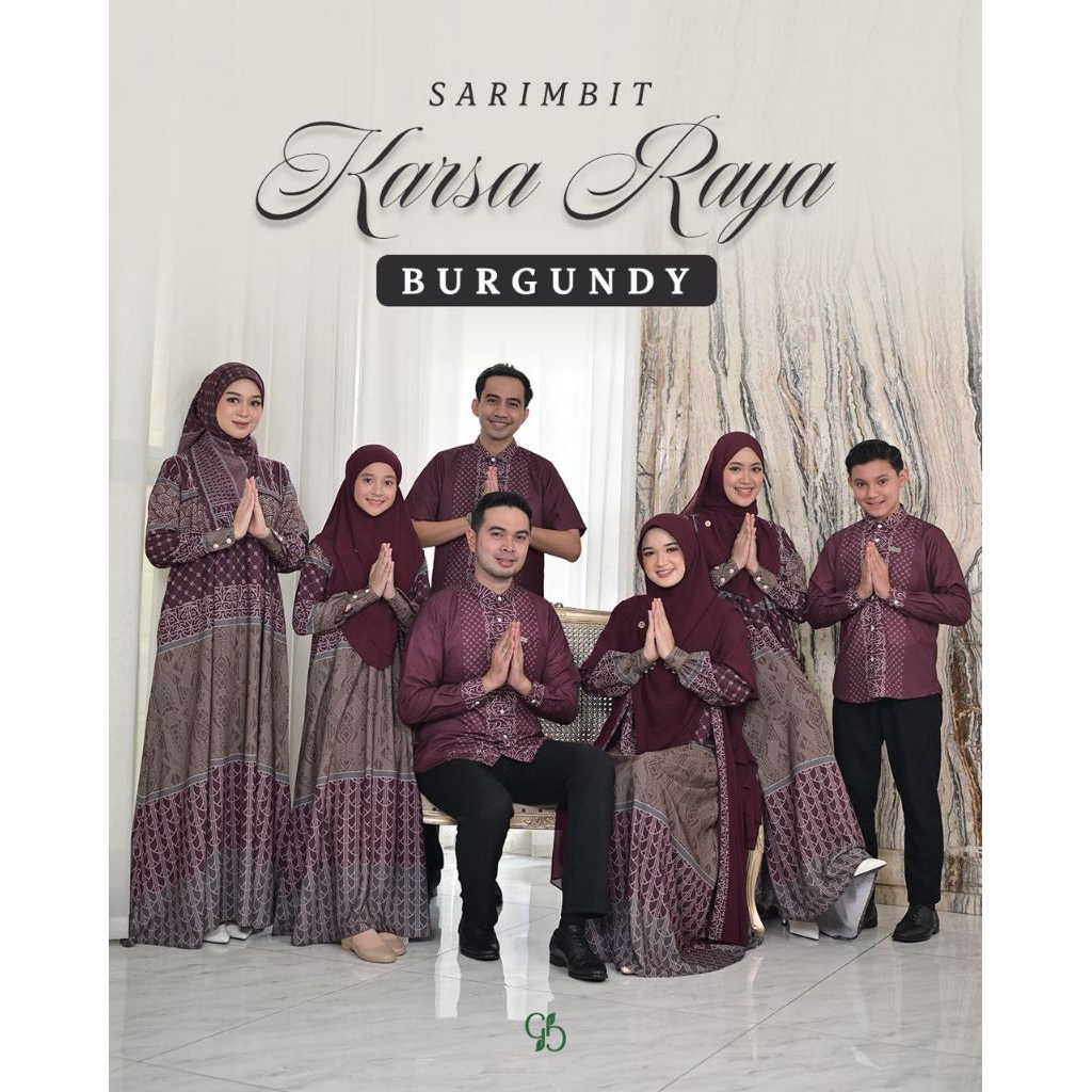 BURGUNDY - SARIMBIT KARSA RAYA BY GREENISM - SARIMBIT GREENISM 2026 - SARIMBIT TERBARU LEBARAN 2026