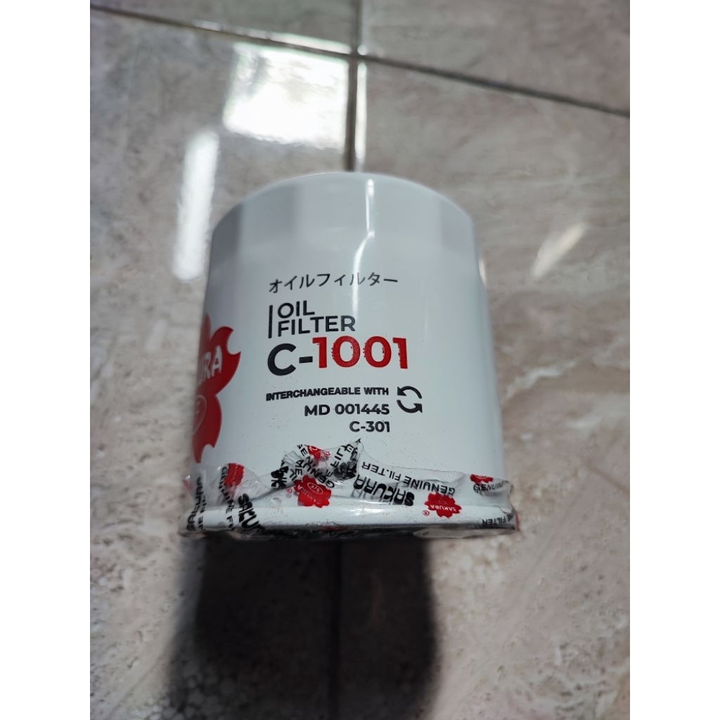 Filter Oli Sakura C1001 Colt T120 / Pajero / Delica / Colt T 100 / T 200 / Lancer Bensin