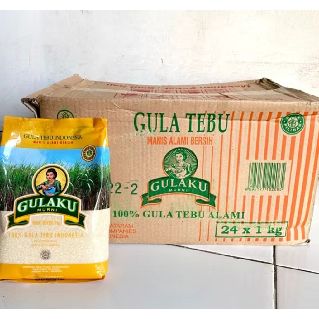 Gulaku Kuning  1 Dus Isi 24 Pcs Gula Pasir Premium