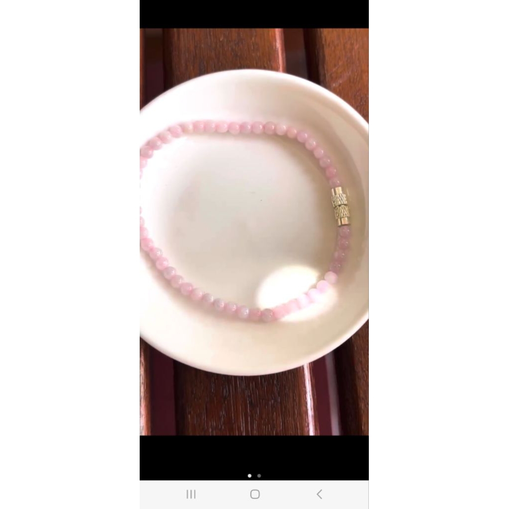 gelang giok burma pink hq