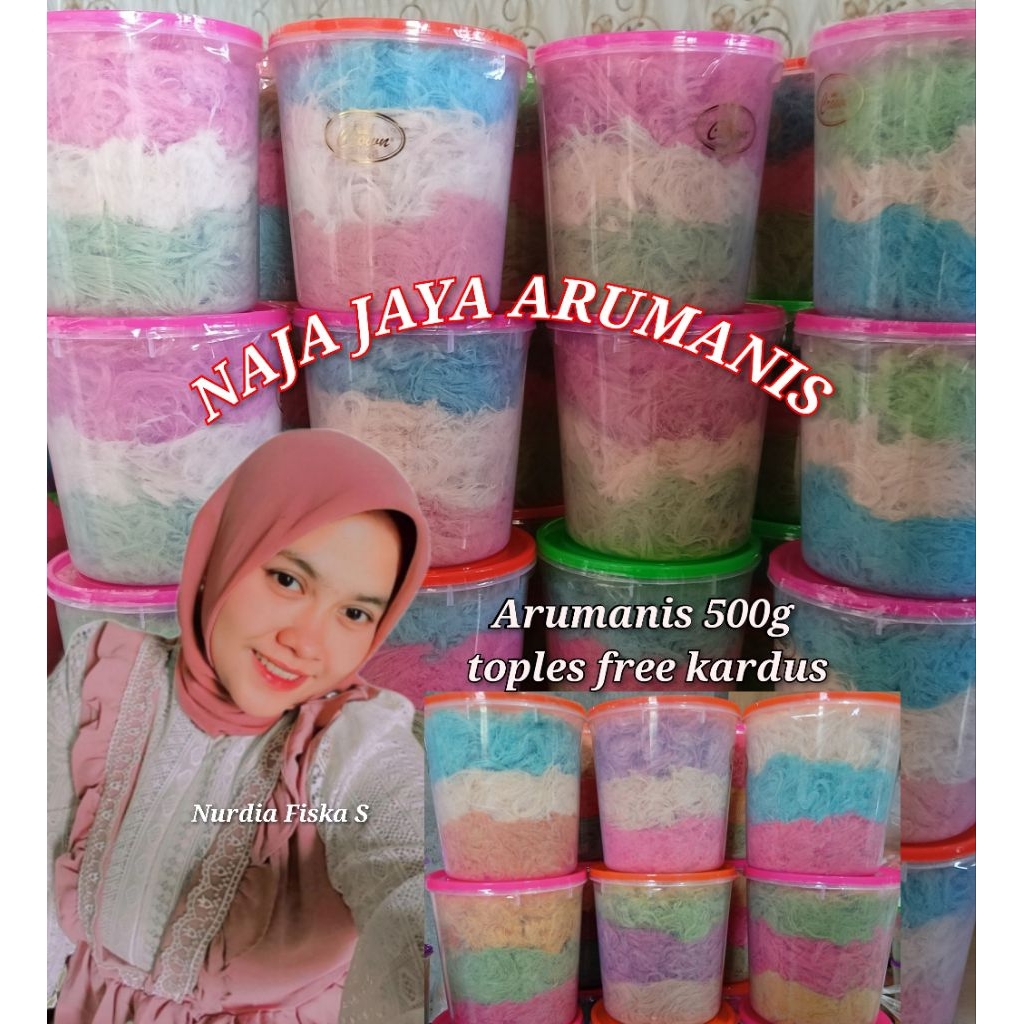 Arbanat 500g arumanis toples rambut nenek free kardus