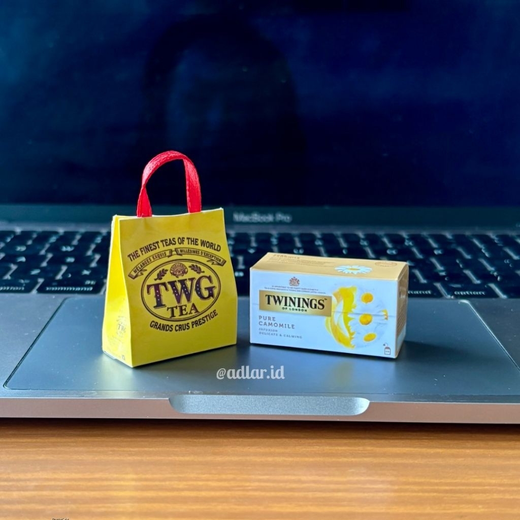 MINIATUR MAGNET TEMPELAN KULKAS PRODUK SHOPPING BAG TWG TEA