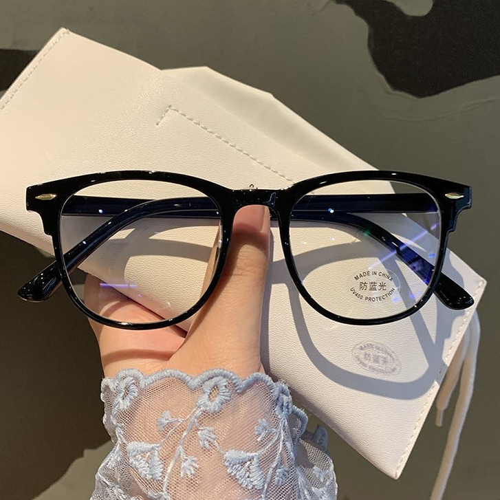 COD Kacamata Anti Cahaya Biru Transparent Frame Optik Anti Radiasi Komputer Outdoor Pelindung