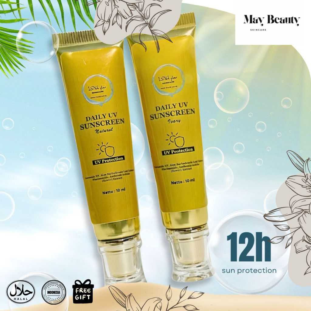 ISNA GLOW SKINCARE SUNSCREEN SPF 30 Perlindungan Wajah Sinar UV Glowing Isna Glow Skincare