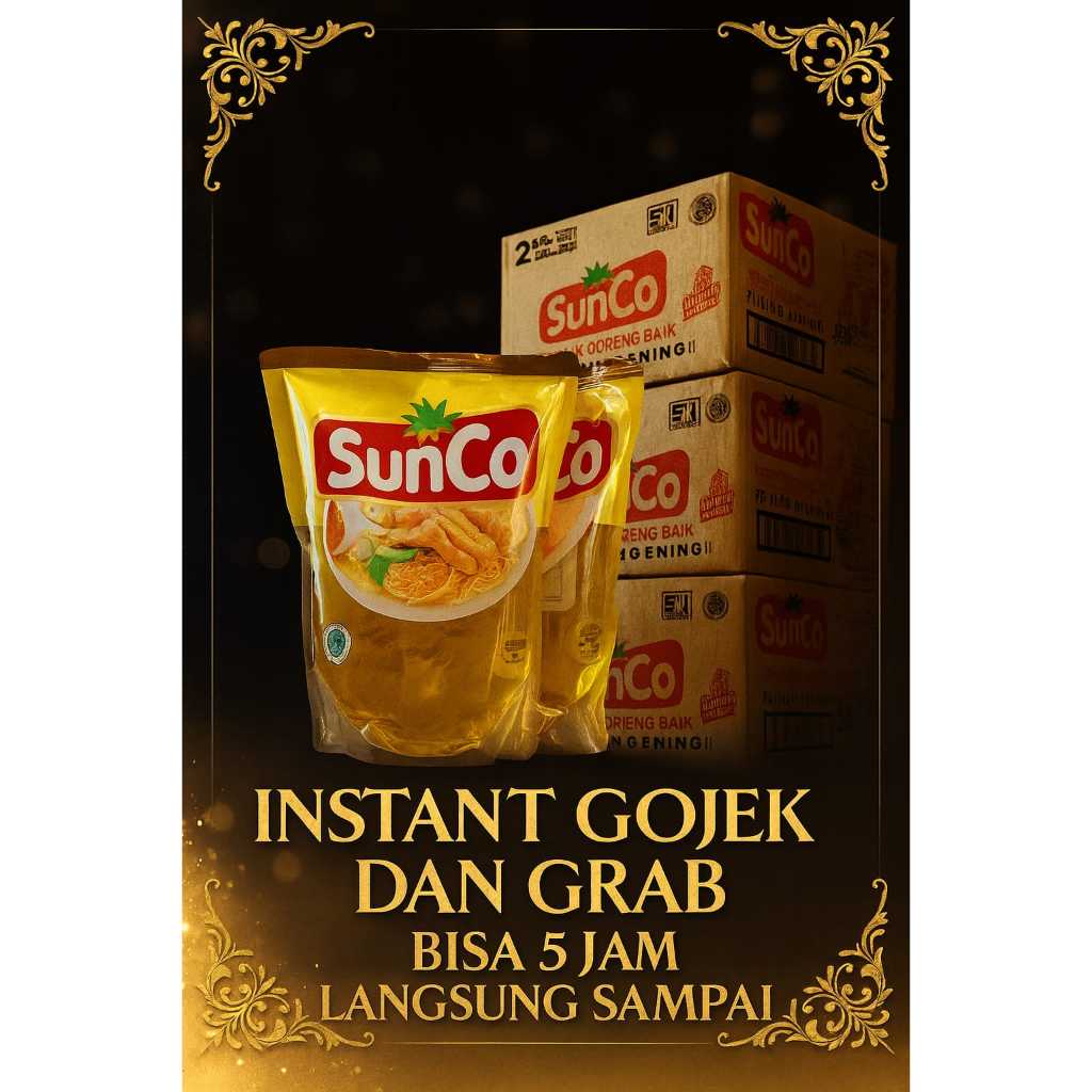 minyak goreng sunco 2 Liter 2 PCS MINYAK Exp 2028 ( LANGSUNG KIRIM HARI INI )