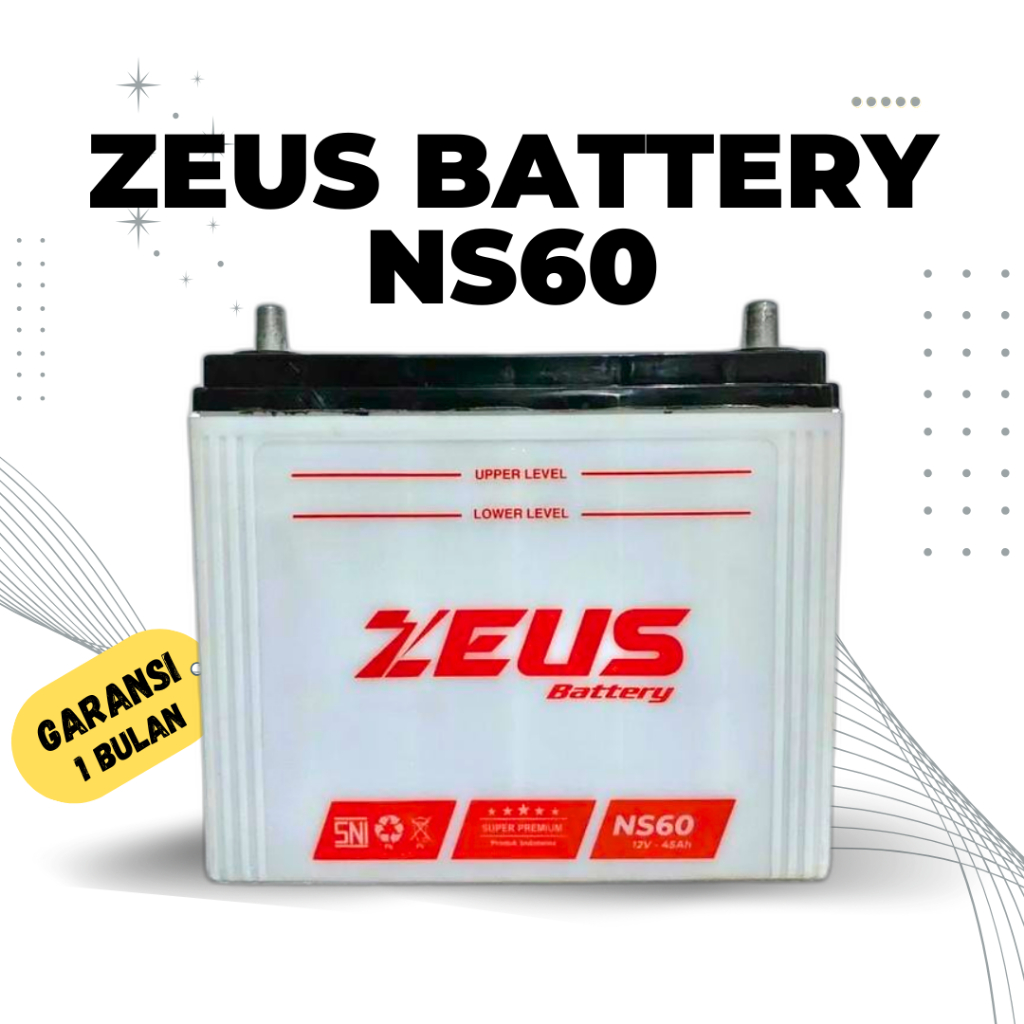 Aki Mobil Avanza tipe E/G/S (2003-2009) Zeus NS60 (46B24R) Aki AM