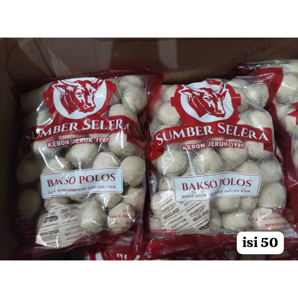Bakso Sapi Sumber Selera BAKSO POLOS isi 50